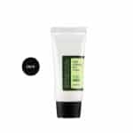COSRX Aloe Soothing Sun Cream SPF 50+ in a 50ml white tube with green label and cap.