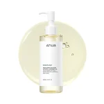 Anua Heartleaf Pore Control Cleansing Oil in a clear bottle with white pump.