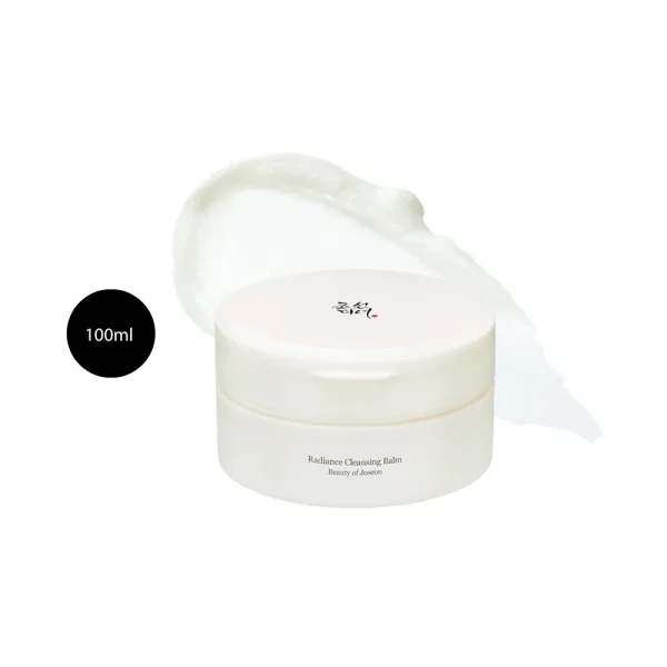Beauty of Joseon Radiance Cleansing Balm in a 100ml off-white jar with matching lid.