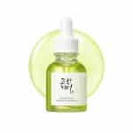Beauty of Joseon Calming Serum Green Tea + Panthenol in a 30ml bottle with white dropper.