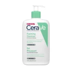CeraVe Foaming Cleanser pump bottle for oily skin with niacinamide.