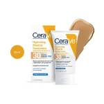 CeraVe SPF 30 Face Sheer Tint 50ml white tube and box with yellow-orange accents.
