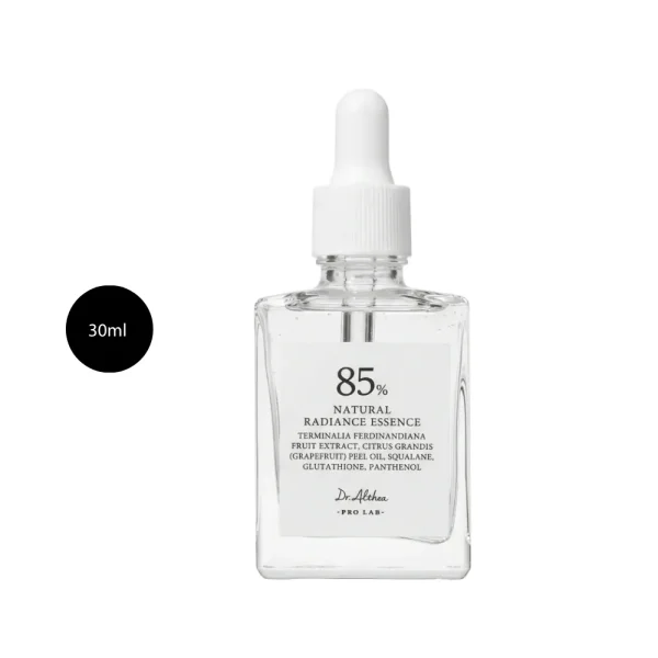 Dr. Althea 85% Natural Radiance Essence 30ml clear bottle with white dropper.