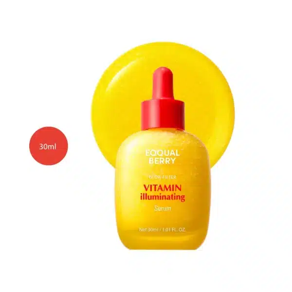 EQQUALBERRY Deep Cera Vitamin Illuminating Serum 30ml with red badge.
