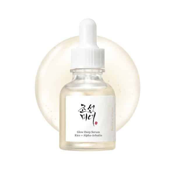 Beauty of Joseon Glow Deep Serum Rice + Alpha-Arbutin in a 30ml bottle with white dropper.