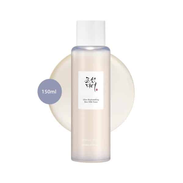 Beauty of Joseon Glow Replenishing Rice Milk Toner in a 150ml bottle with white lid.