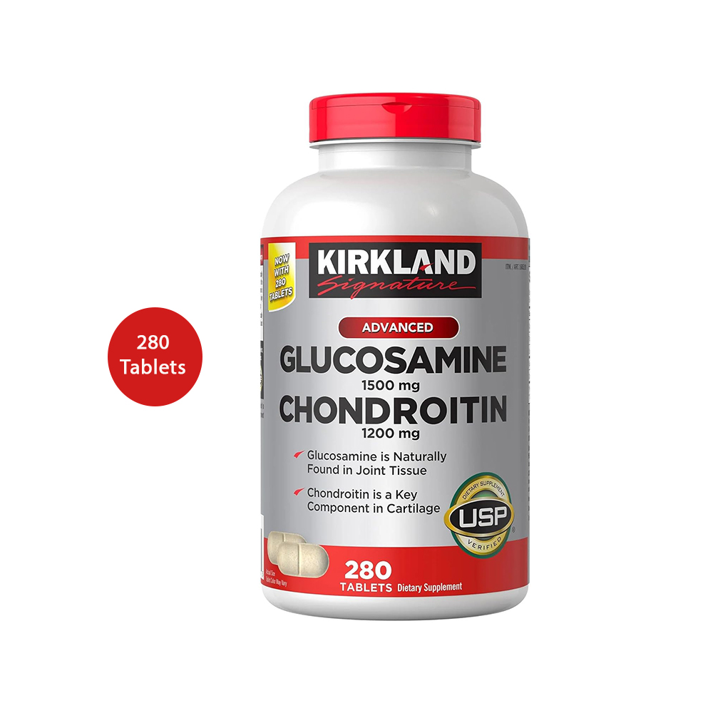 Kirkland Signature Advanced Glucosamine & Chondroitin (280 Tablets) Kirkland Advanced Glucosamine & Chondroitin – 280 Tablets