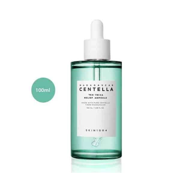 SKIN1004 Madagascar Centella Tea-Trica Relief Ampoule 100ml dropper bottle.