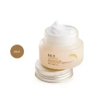 Open 50ml jar of Rice Ceramide Moisturizing Cream with visible cream and silver cap.