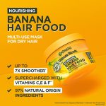 Garnier Ultimate Blends Hair Food Banana 3-In-1 Dry Hair Mask Treatment (390 ml) - Image 6
