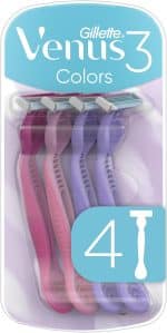 Gillette Venus Colors 3 Disposable Razors (4 in Pack of 1) - Image 2