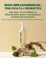 K-Secret Seoul 1988 Cleansing Oil : Pine Cica 1% + Probiotics (200 ml) - Image 4
