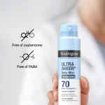 Neutrogena Ultra Sheer Lightweight Body Mist Sunscreen Spray SPF70 (141 g) - Image 5