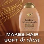 OGX Brazilian Keratin Therapy Shampoo for Shiny Hair Sulfate-Free (UK) (385 ml) - Image 2