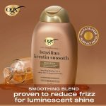 OGX Brazilian Keratin Therapy Shampoo for Shiny Hair Sulfate-Free (UK) (385 ml) - Image 3