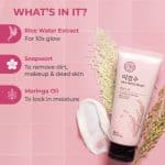 THE FACE SHOP Rice Water Bright Cleansing Foam (150 ml) - Image 3