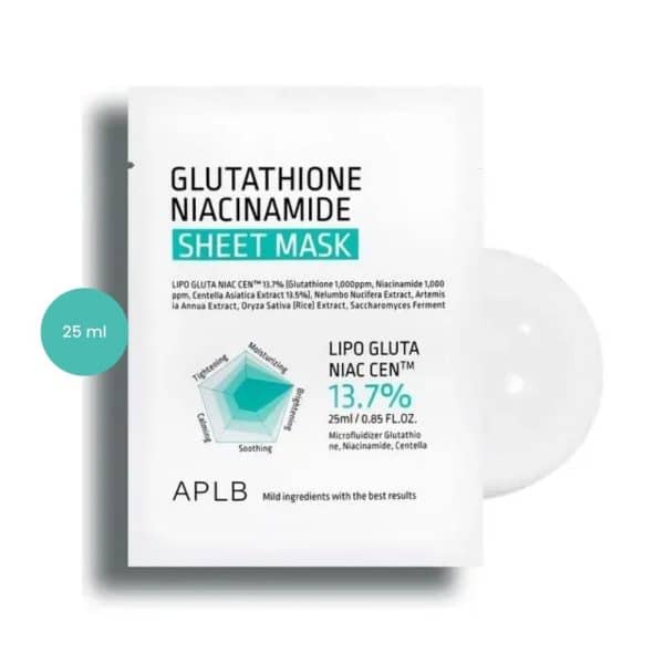 APLB Glutathione Niacinamide Sheet Mask (25 ml)