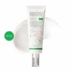 AXIS-Y Complete No-Stress Physical Sunscreen 50ml tube with pump and cream smear.