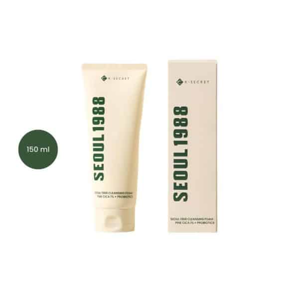 K-Secret Seoul 1988 Cleansing Foam : Pine Cica 1% + Probiotics (150 ml)