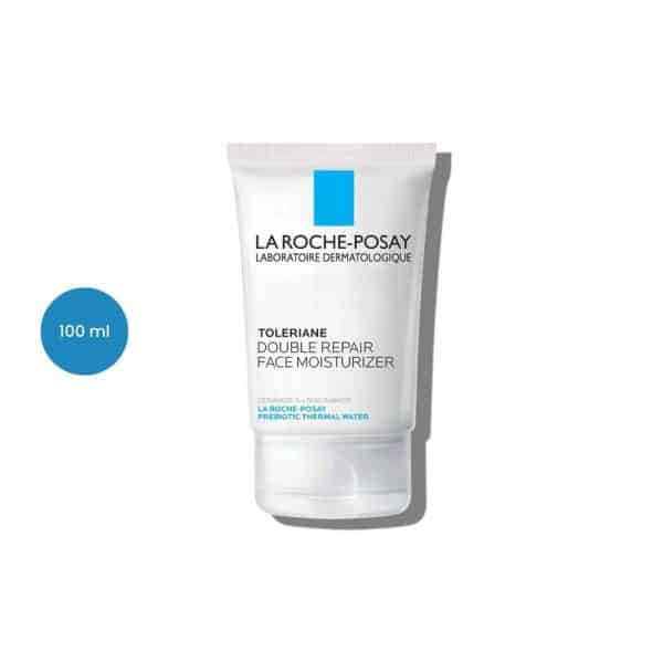 La Roche-Posay Toleriane Double Repair Moisturizer 100ml white tube with blue branding.