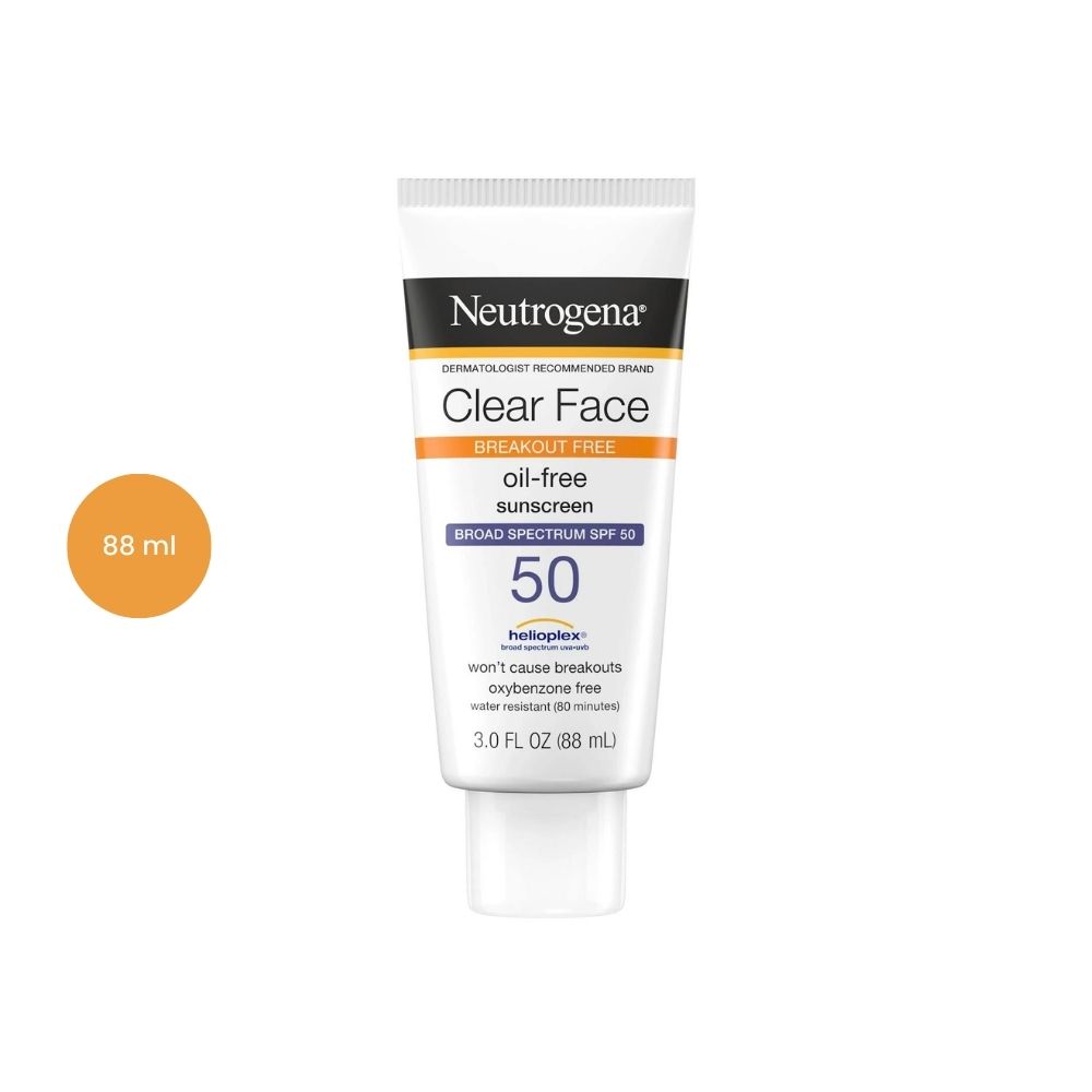 Neutrogena Clear Face Oil-Free Sunscreen SPF50 (88 ml) NEU-SUN-0013 Neutrogena Clear Face Oil-Free Sunscreen SPF50 (88 ml) - Image 1