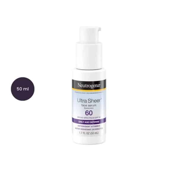 Neutrogena Ultra Sheer Moisturizing Face Serum with Vitamin E & SPF60+ (50 ml)