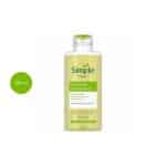 Simple Hydrating Cleansing Oil 125ml clear bottle with green liquid and a green flip cap.