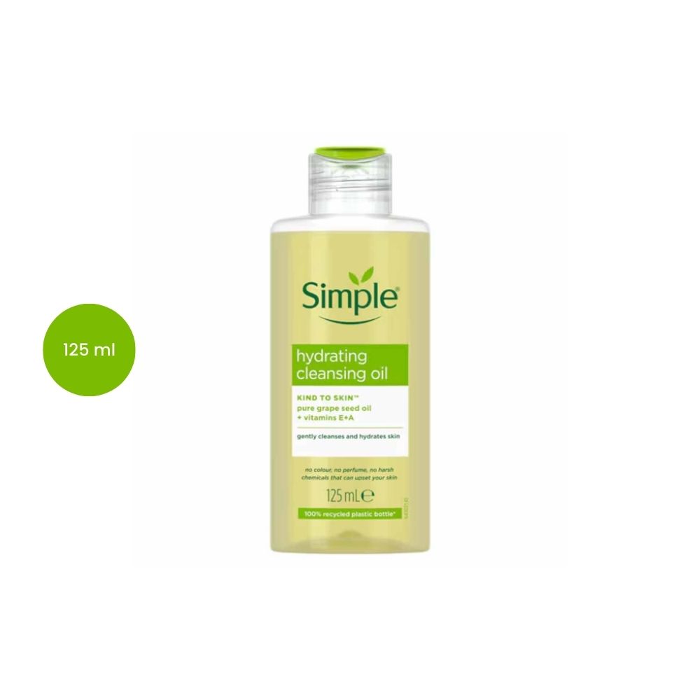 Simple Kind to Skin Hydrating Cleansing Oil (125 ml) SIM-CLO-0008 Simple Kind to Skin Hydrating Cleansing Oil (125 ml) - Image 1
