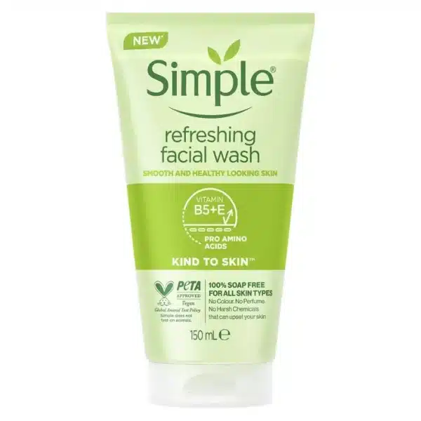 simple facewash with white background