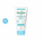 Simple Water Boost Hydrating Gel Cream 150ml clear tube with green and blue accents.