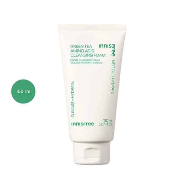 innisfree Green Tea Hydration Amino Cleansing Foam (150 g)