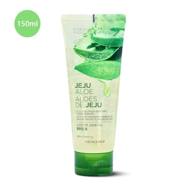 The Face Shop Jeju Aloe Fresh Soothing Foam Cleanser 150ml