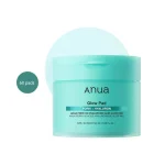 Anua PDRN 100 Hyaluronic Glow Pad in a 60-count teal jar with one pad shown.