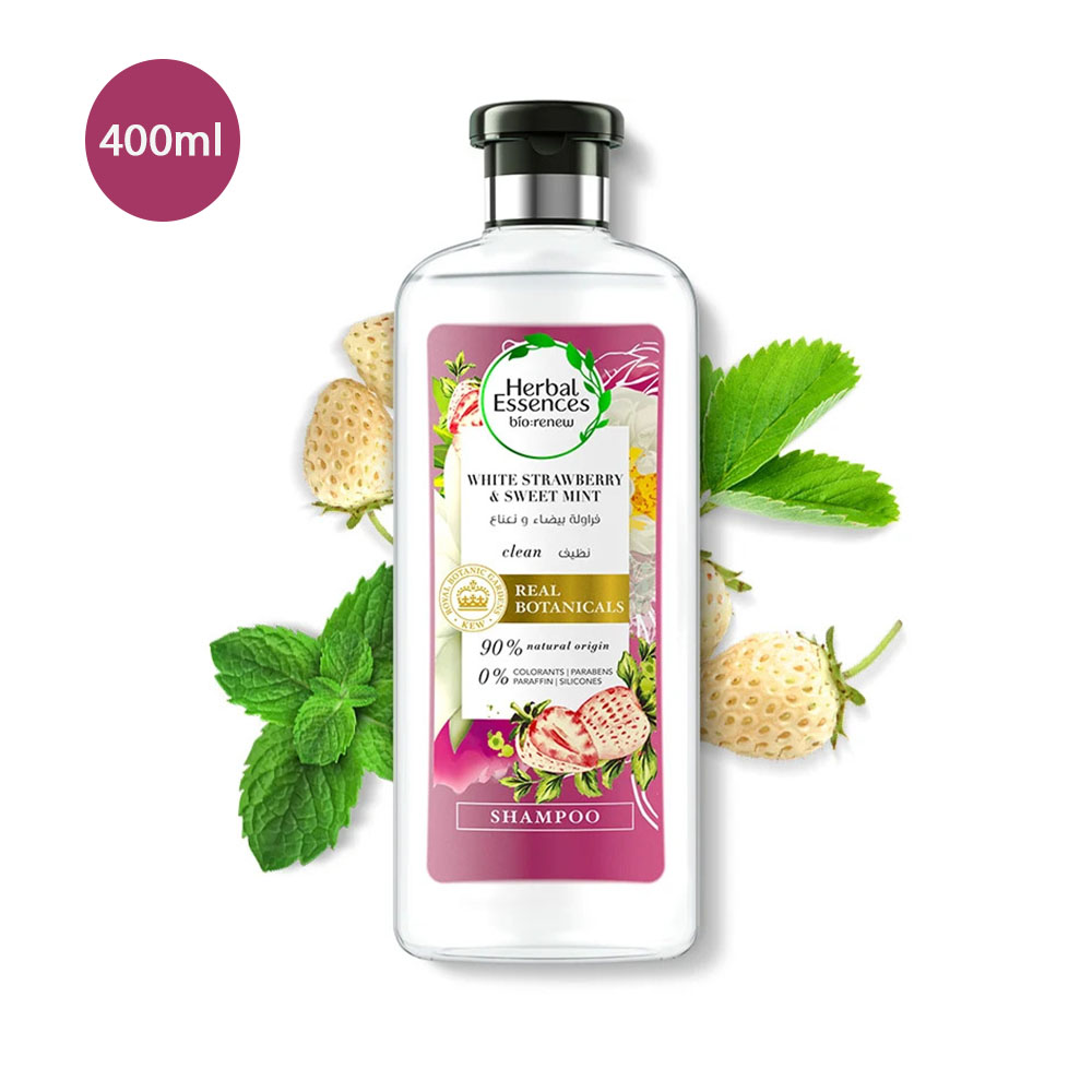 Bio Renew White Strawberry & Mint Shampoo (400ml) Herbal Essences Bio:renew White Strawberry & Mint Shampoo – 400ml - Image 1