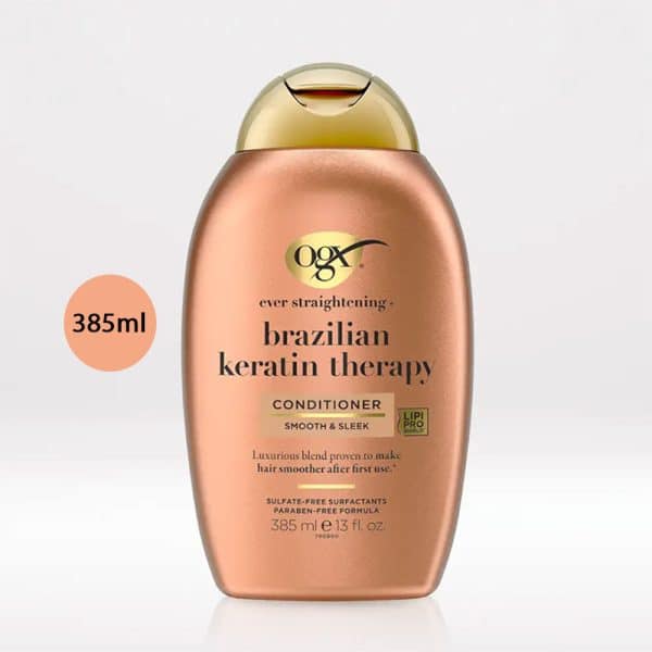 OGX Brazilian Keratin Smooth Conditioner Smooth & Sleek – 385ml