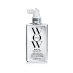 COLOR WOW Dream Coat Supernatural Spray metallic silver spray bottle with a clear pump nozzle.