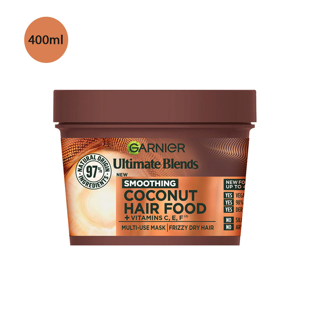 Hair Food Coconut & Macadamia 3-in-1 Hair Mask (400ml) Garnier Hair Food Coconut & Macadamia 3-In-1 Hair Mask – 400ml - Image 1