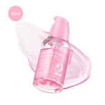 Numbuzin No. 2 Rose PDRN Collagen Serum 30ml pump bottle with pink liquid and gel smear.