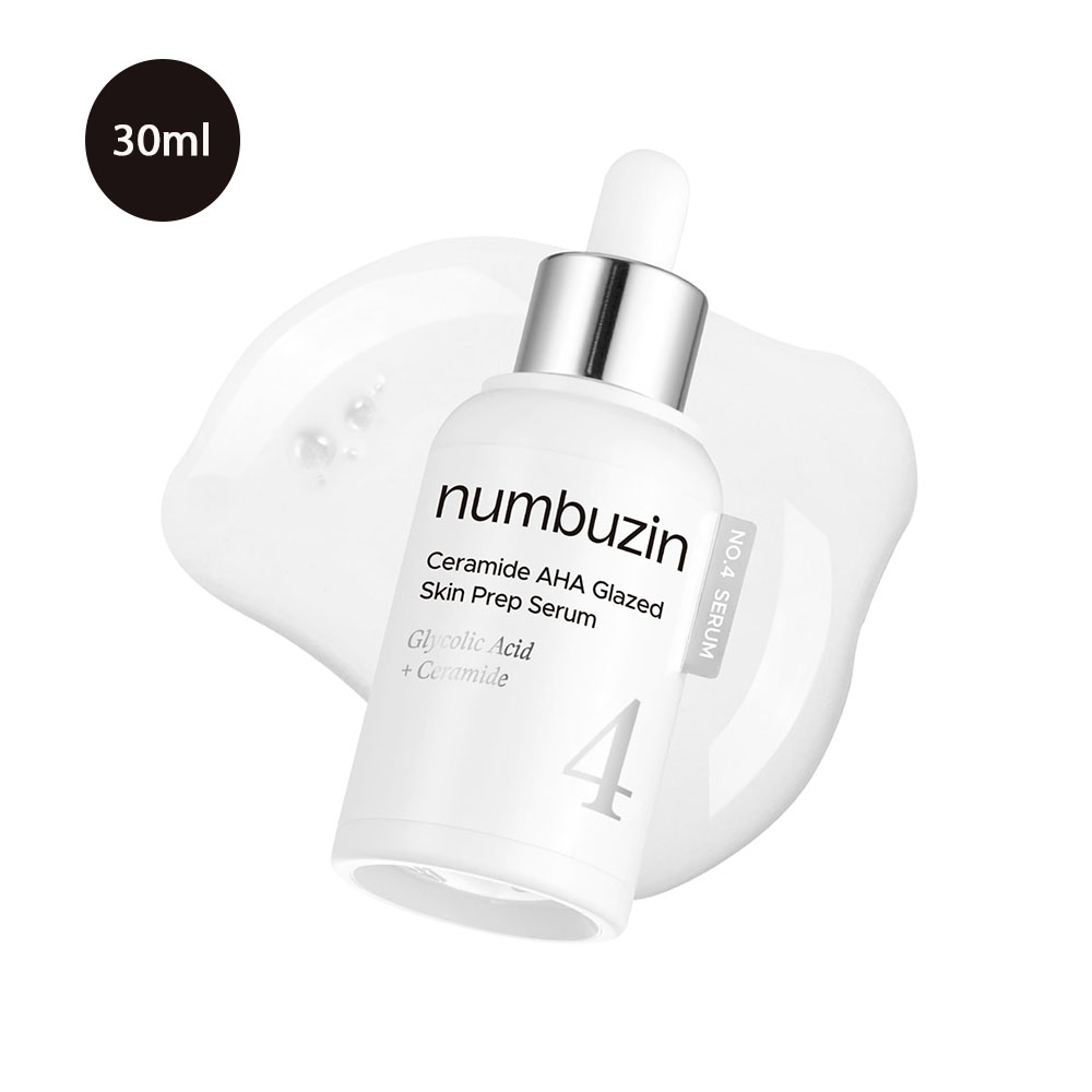 No.4 Ceramide AHA Glazed Skin Prep Serum 30ml Numbuzin No.4 Ceramide AHA Glazed Skin Prep Serum 30ml - Image 1