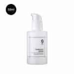 Numbuzin No. 9 Secret Volume Serum 50ml frosted pump bottle with minimalist black label.
