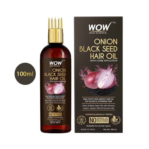 WOW Skin Science Onion Black Seed Hair Oil – 100ml
