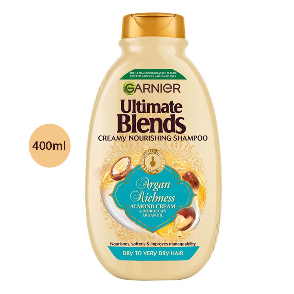 Ultimate Blends Creamy Nourishing Shampoo Argan Richness – 400ml Garnier Ultimate Blends Creamy Nourishing Shampoo Argan Richness – 400ml - Image 1