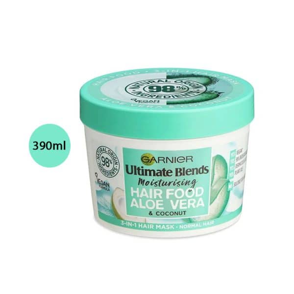Garnier Ultimate Blends Hair Food Aloe Vera 3 in 1 Hair Mask Treatment – 390ml