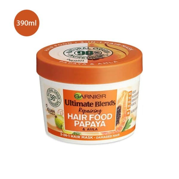 Garnier — Ultimate Blends Hair Food Papaya 3-in-1 Damaged Hair Mask (390ml)