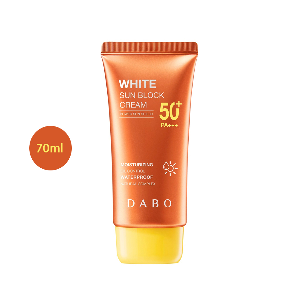 White Sunblock Cream Power Sun Shield SPF50+ PA+++ 70ml DABO White Sunblock Cream Power Sun Shield 50+ PA+++ 70ml - Image 1