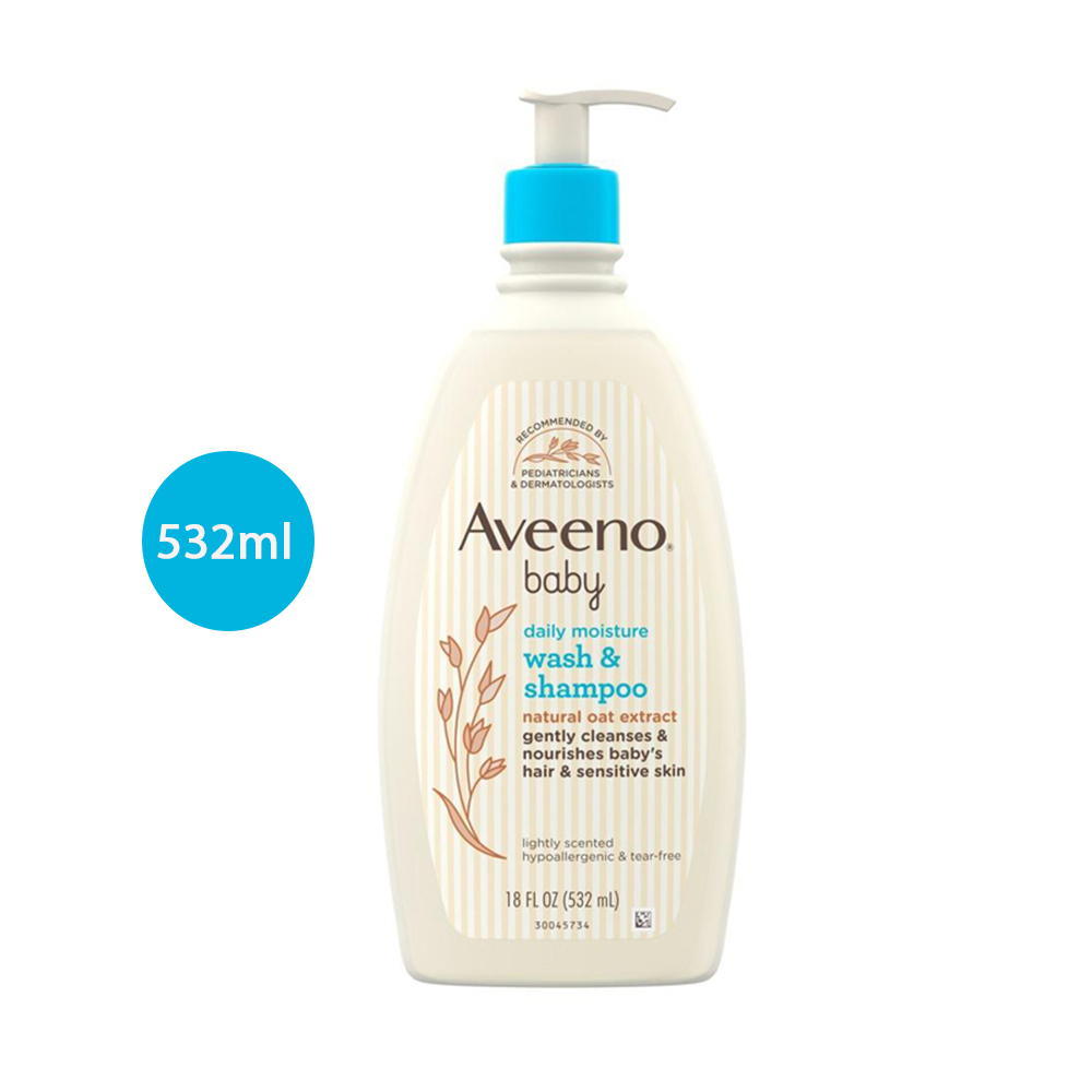 Baby Daily Moisture Wash & Shampoo (532ml) Aveeno Baby Daily Moisture Wash & Shampoo (532ml) - Image 1