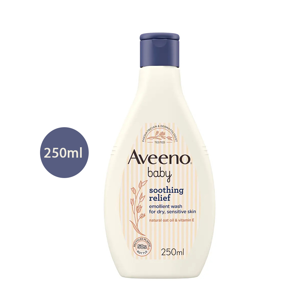 Baby Soothing Relief Emollient Wash for Dry Sensitive Skin (250ml) Aveeno Baby Soothing Relief Emollient Wash for Dry Sensitive Skin (250ml) - Image 1