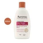Aveeno Colour Protect Blackberry & Quinoa Conditioner 300ml white bottle with a brown cap.