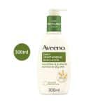 Aveeno Daily Moisturising Body Lotion 300ml white bottle with a green pump collar.