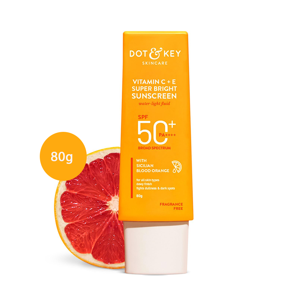 Vitamin C + E Super Bright Sunscreen SPF 50 PA++++ (80g) DOT & KEY Vitamin C + E Super Bright Sunscreen SPF 50 PA++++ (80g) - Image 1